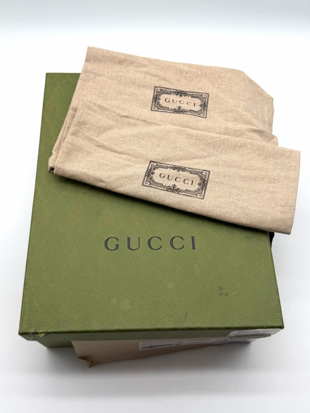 Gucci Angelina GG Monogram Platform in Black Denim Slide Sandals EU 39.5 US 9.5 - Picture 12 of 12
